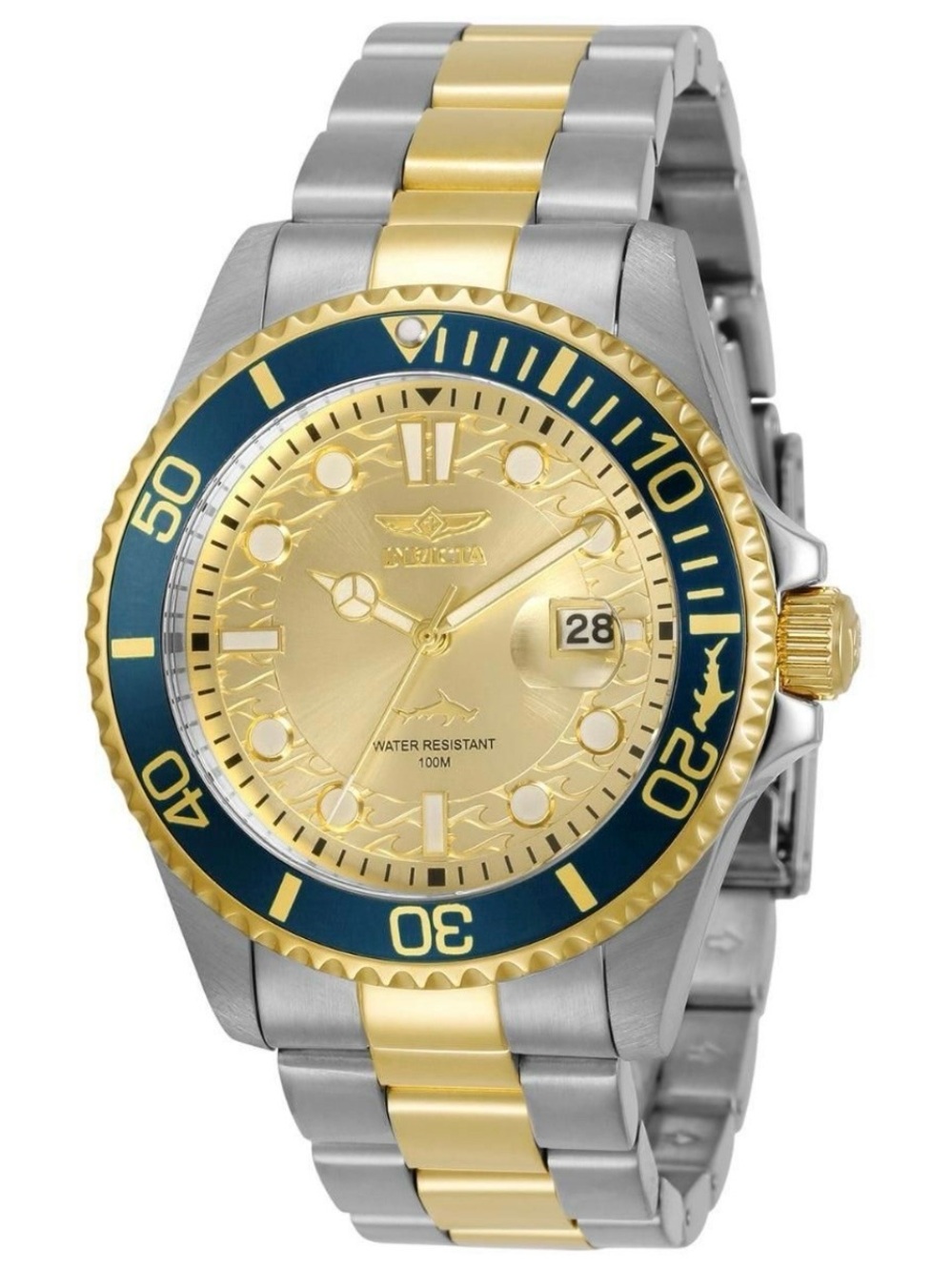 Invicta Pro Diver Currentwave Men's Watch - 43mm. Steel, Gold (30022) new
